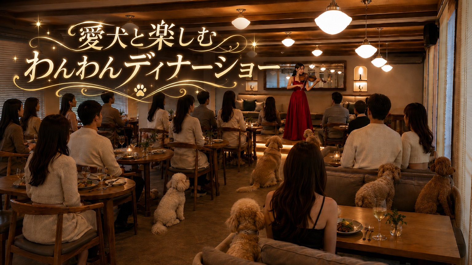 愛犬と楽しむ わんわんディナーショー
